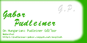 gabor pudleiner business card